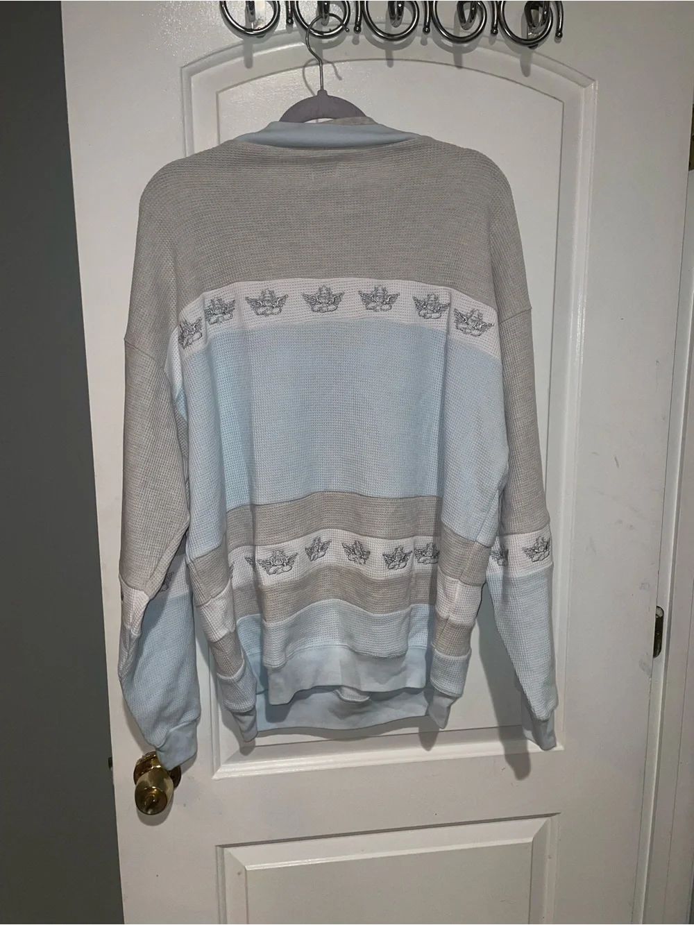 New! Boys Lie Blue Private School Rider Crewneck Thermal 🩵 M\L NWT!